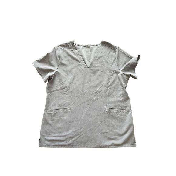 FIGS Women’s Gray V-Neck Scrub Top – Size XL - Picture 1 of 4